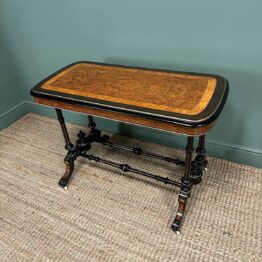 Rare Victorian Amboyna Antique Table