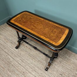 Rare Victorian Amboyna Antique Table