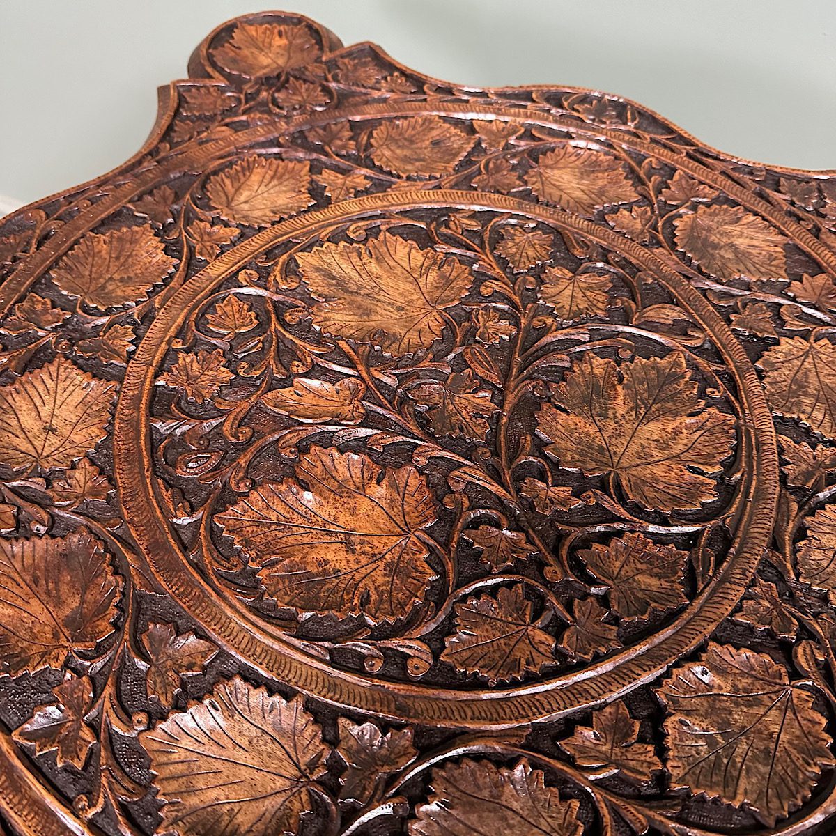 Rare Anglo Indian Antique Carved Table 3 Rare Anglo Indian Antique Carved Table