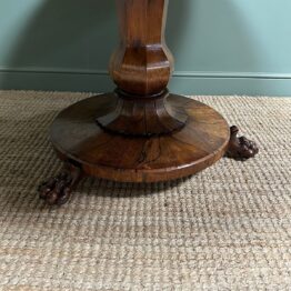 Striking Circular Antique William IV Dining Table
