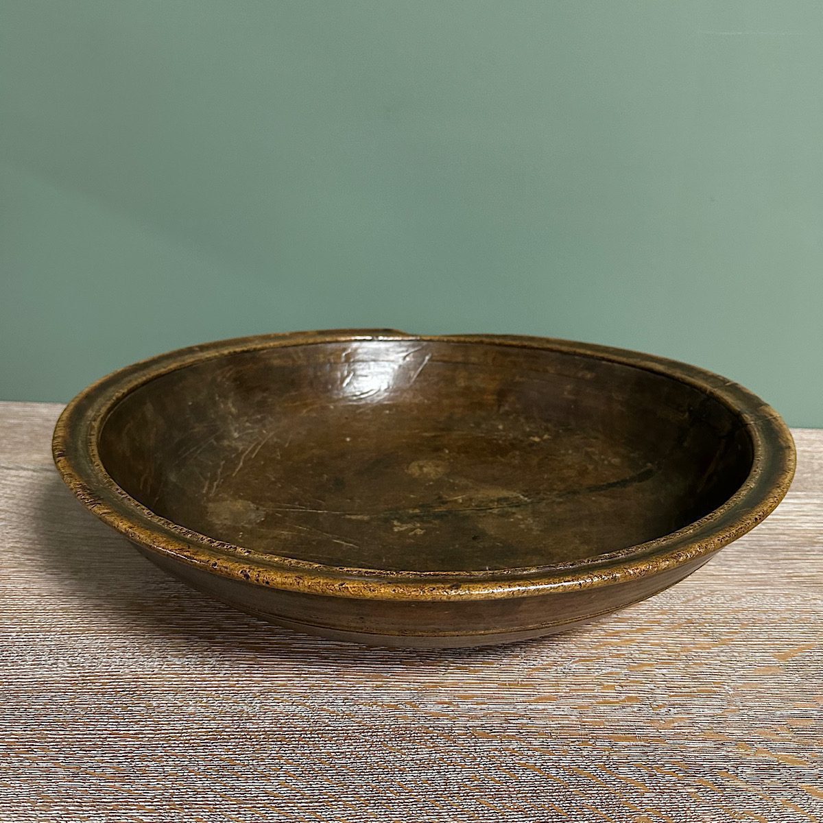 Decorative 19th Century Ring Turned Antique Sycamore Bowl 1 Decorative 19th Century Ring Turned Antique Sycamore Bowl