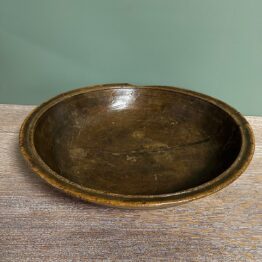 Decorative 19th Century Ring Turned Antique Sycamore Bowl