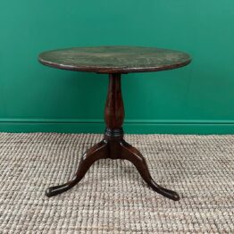 Country House Low Antique Georgian Oak Circular Table