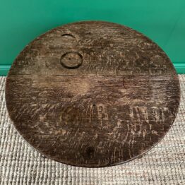 Country House Low Antique Georgian Oak Circular Table