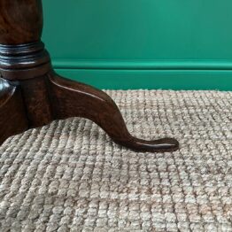 Country House Low Antique Georgian Oak Circular Table