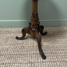 Unusual Black Forest Antique Musical Table