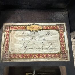Unusual Black Forest Antique Musical Table