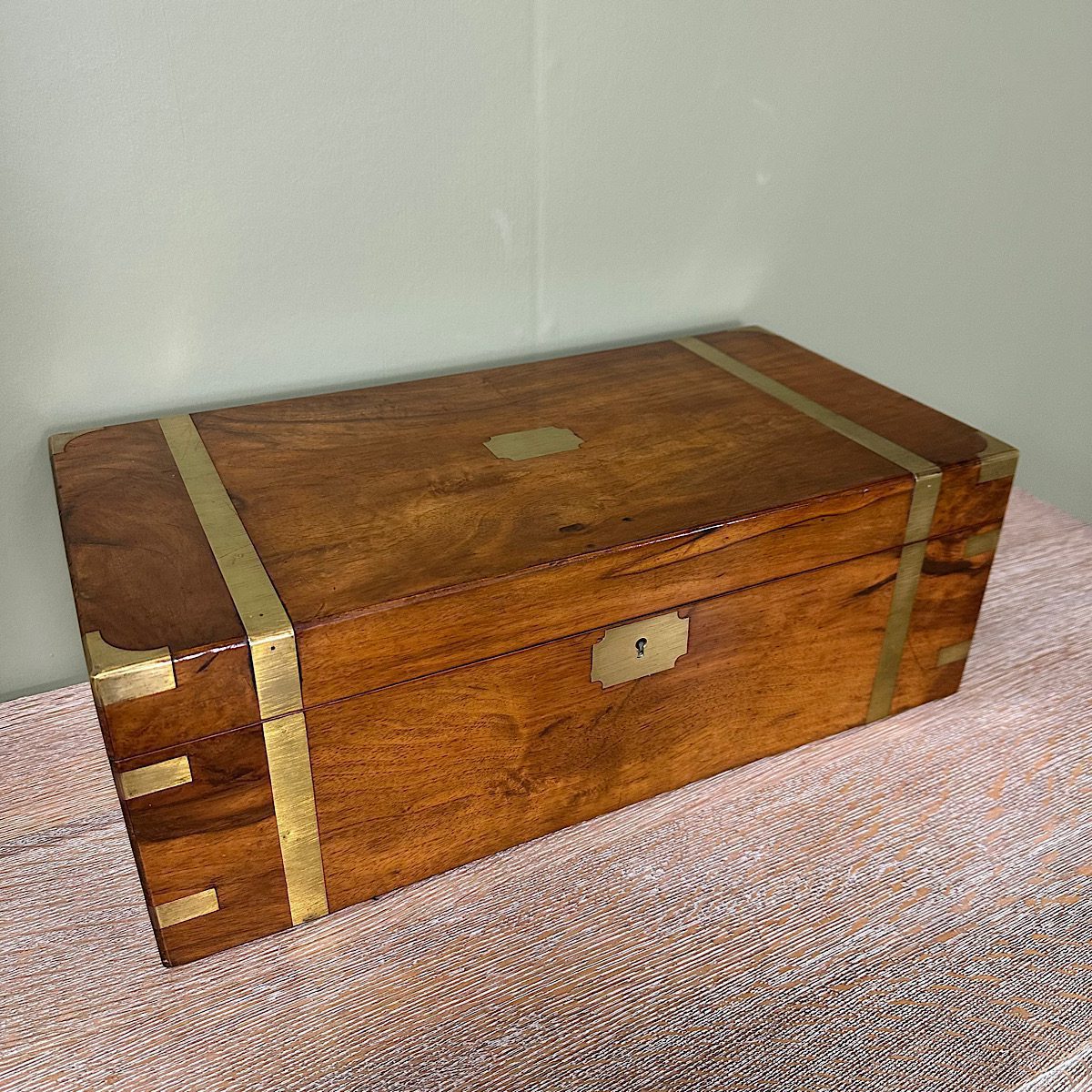 Stunning Walnut Antique Victorian Writing Slope 1 Stunning Walnut Antique Victorian Writing Slope