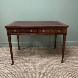Antique Inlaid Furniture 6 Superb Quality Antique Inlaid Writing Table / Desk by Jas Shoolbred & Co