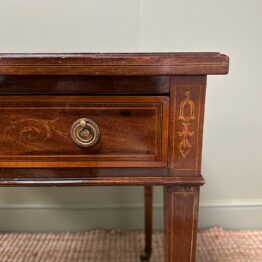 Superb Quality Antique Inlaid Writing Table / Desk by Jas Shoolbred & Co