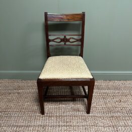 Set of 6 Antique Georgian Mahogany Dining Chairs