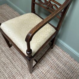 Set of 6 Antique Georgian Mahogany Dining Chairs