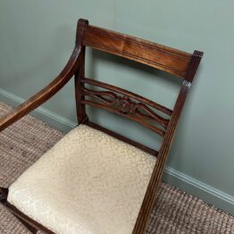 Set of 6 Antique Georgian Mahogany Dining Chairs
