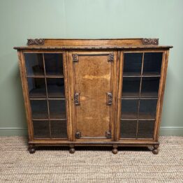 Quality Oak Antique Edwardian Bookcase