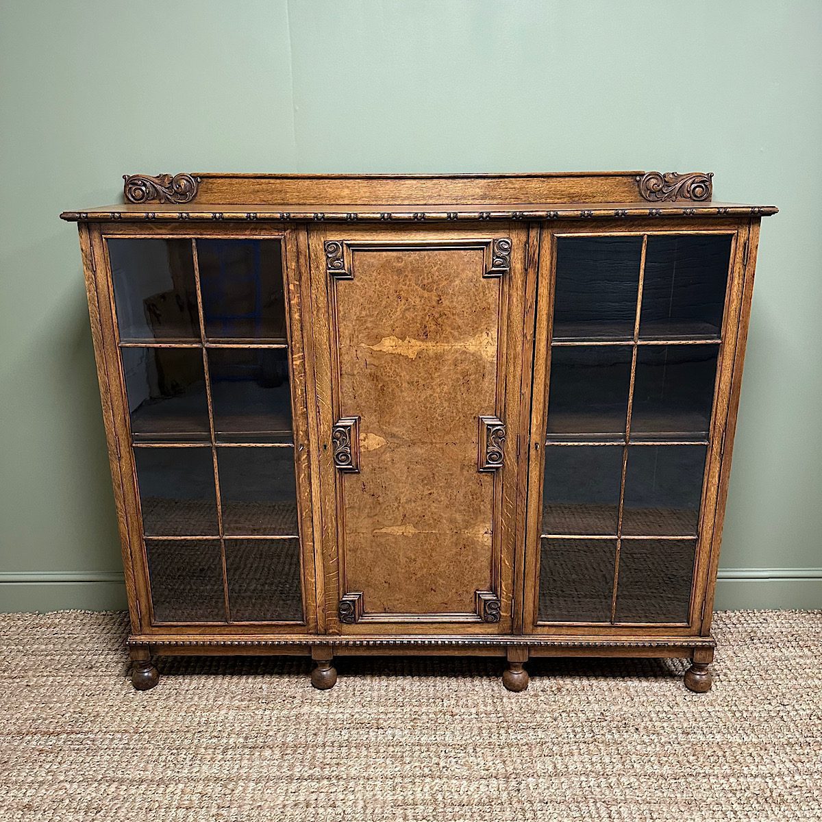 Quality Oak Antique Edwardian Bookcase 1 Quality Oak Antique Edwardian Bookcase