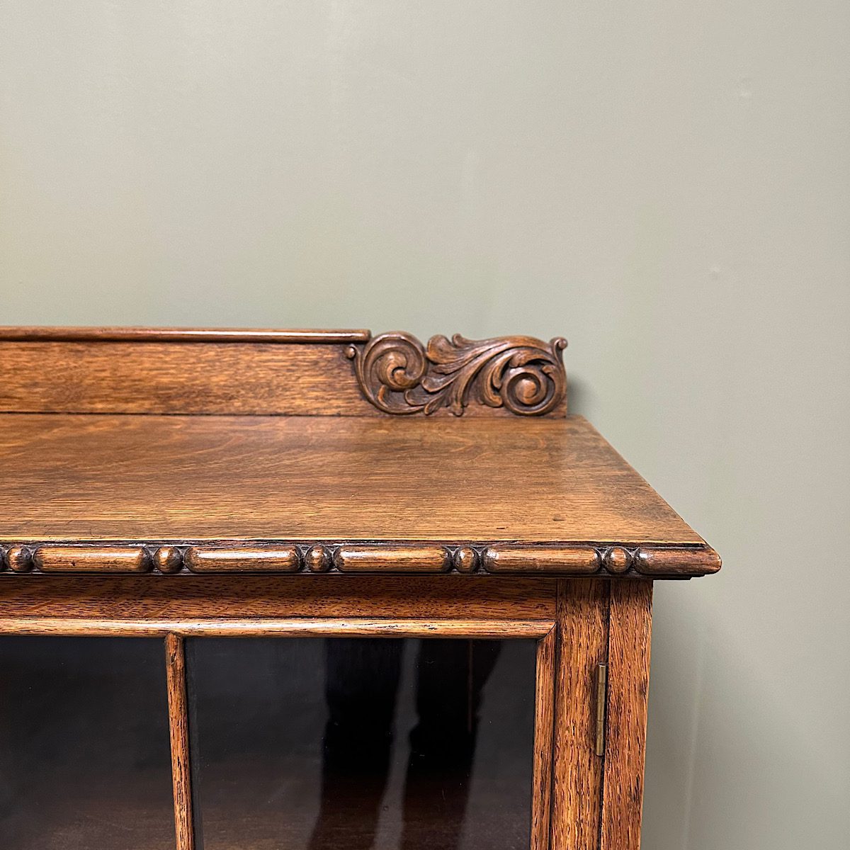 Quality Oak Antique Edwardian Bookcase 4 Quality Edwardian Oak Antique Bookcase