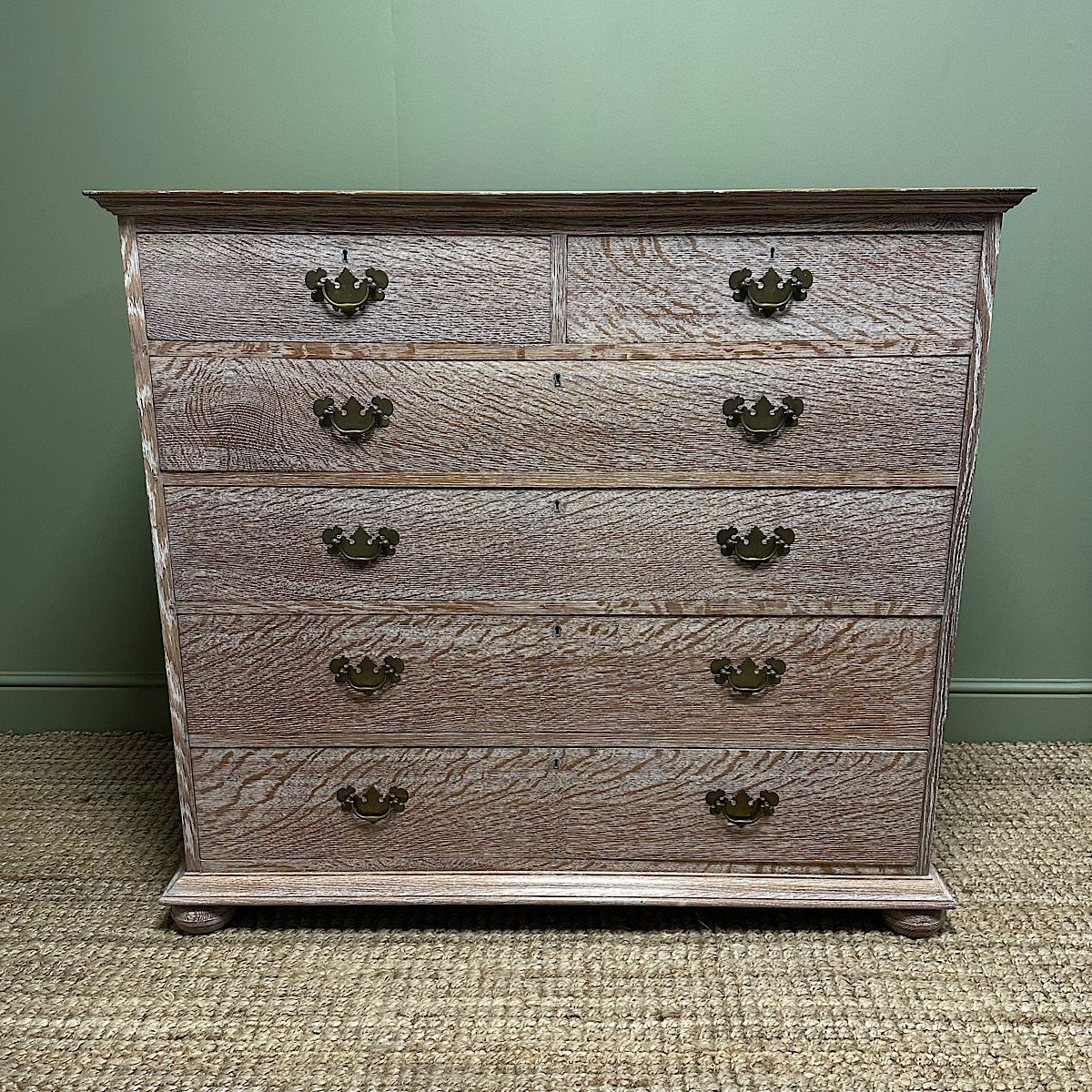 Superb Quality Antique Limed Oak Chest of Drawers 1 Superb Quality Antique Limed Oak Chest of Drawers