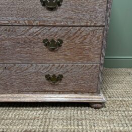 Superb Quality Antique Limed Oak Chest of Drawers