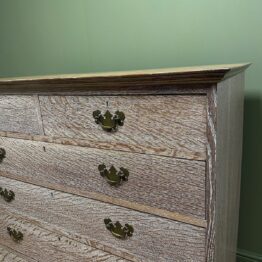 Superb Quality Antique Limed Oak Chest of Drawers