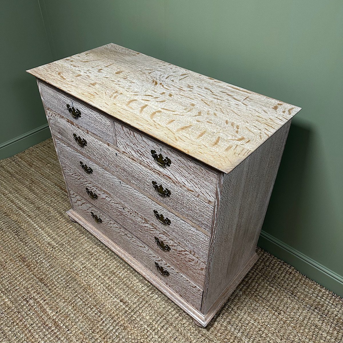 Liberon Wood Liming Kit 5 Superb Quality Antique Limed Oak Chest of Drawers