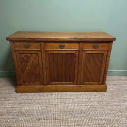 Quality Victorian Antique Oak Sideboard