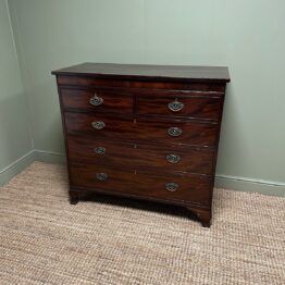 Beautiful Georgian Antique Mahogany Chest of Drawers