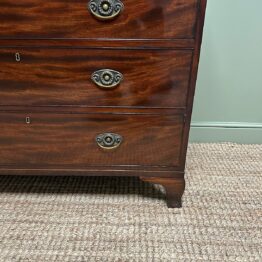 Beautiful Georgian Antique Mahogany Chest of Drawers