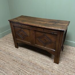 18th Century Period Antique Oak Coffer
