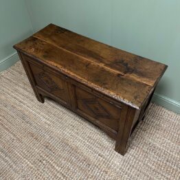 18th Century Period Antique Oak Coffer