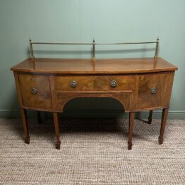 Large Mahogany Antique Victorian Sideboard by Edwards & Roberts