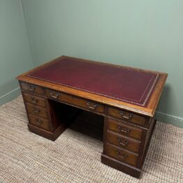 Quality Victorian Oak Antique Desk
