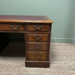 Quality Victorian Oak Antique Desk