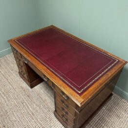 Quality Victorian Oak Antique Desk