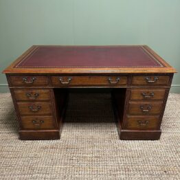 Quality Victorian Oak Antique Desk