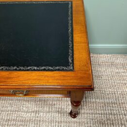 Quality Victorian Walnut Antique Writing Library Table