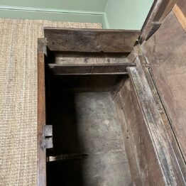 Unusual 18th Century Dome Top Country Oak Antique Coffer