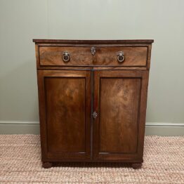 Stunning Small Mahogany Antique Regency Cupboard