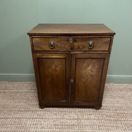 Stunning Small Mahogany Antique Regency Cupboard