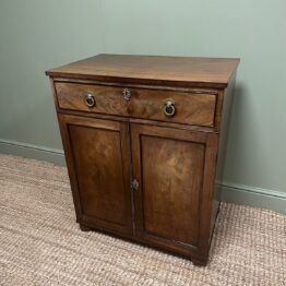 Stunning Small Mahogany Antique Regency Cupboard