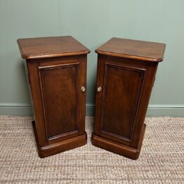Antique Victorian Mahogany Pair of Bedside Cabinets