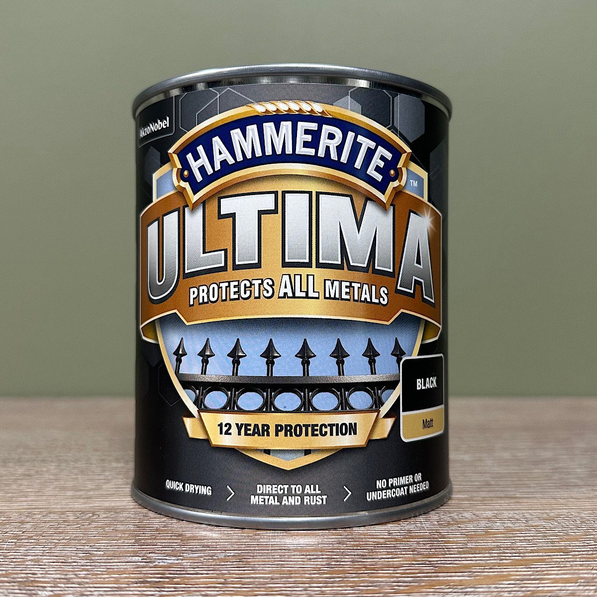 Hammerite Ultima Metal Paint - 750ml 5 Hammerite Ultima Metal Paint Black Matt
