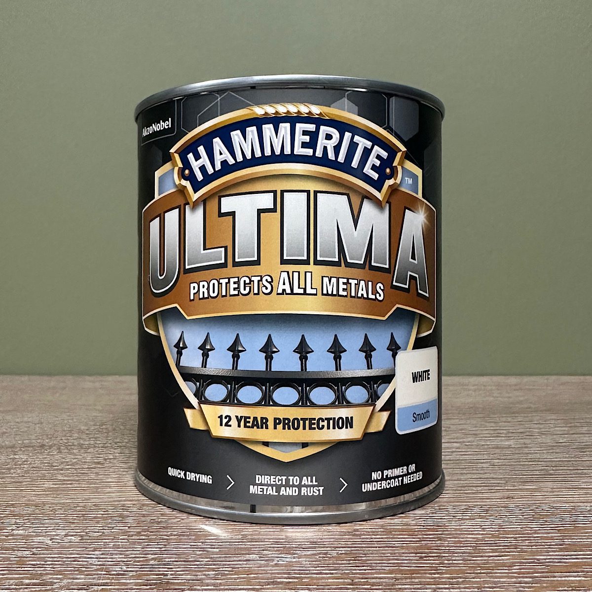 Hammerite Ultima Metal Paint - 750ml 4 Hammerite Ultima Metal Paint White Smooth