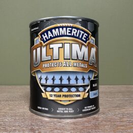 Hammerite Ultima Metal Paint Black Smooth