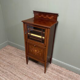 Quality Antique Edwardian Music Cabinet 