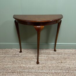 Stunning Small Demi Lune Side Table