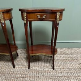 Superb Pair of Antique Side Tables / Lamp Tables