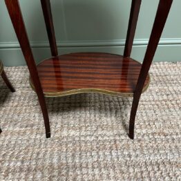 Superb Pair of Antique Side Tables / Lamp Tables