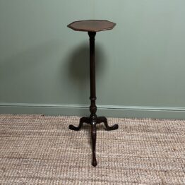 Unusual Victorian Mahogany Antique Torchere