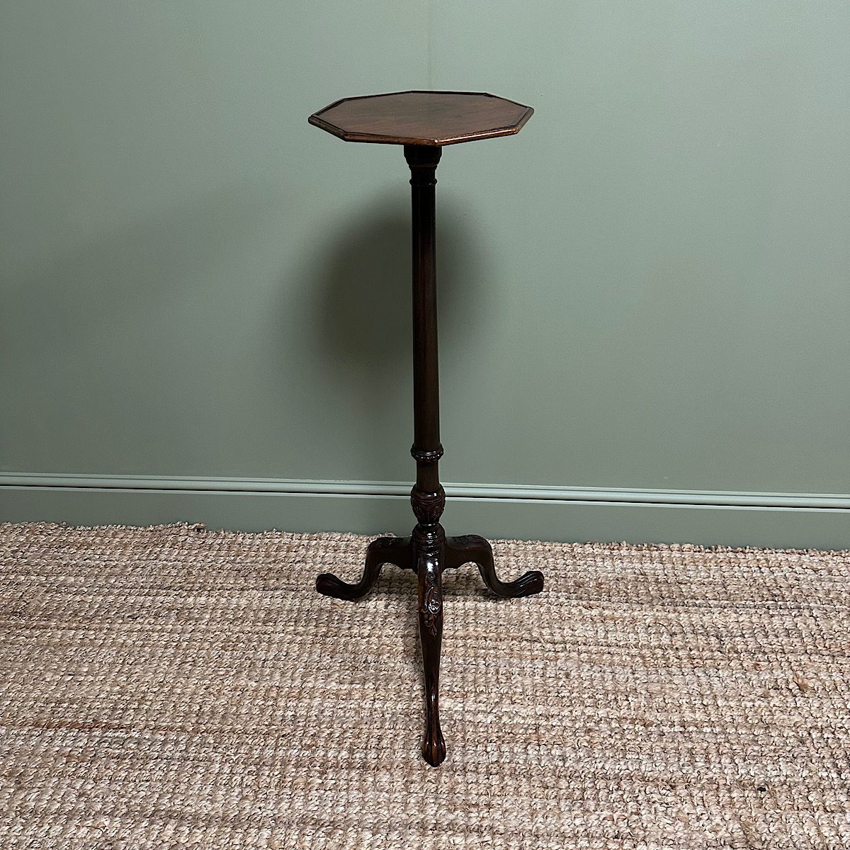 Unusual Victorian Mahogany Antique Torchere 1 Unusual Victorian Mahogany Antique Torchere