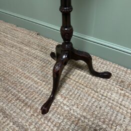 Unusual Victorian Mahogany Antique Torchere